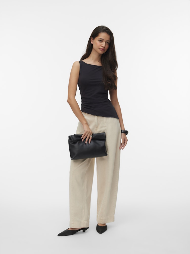 KIRA BOATNECK TOP IN BLACK