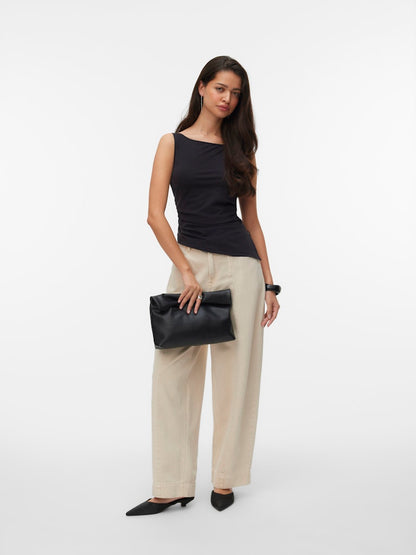 KIRA BOATNECK TOP IN BLACK