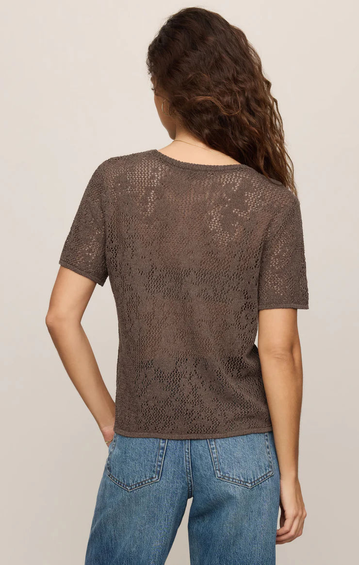 WAVERTON CROCHET SWEATER TEE