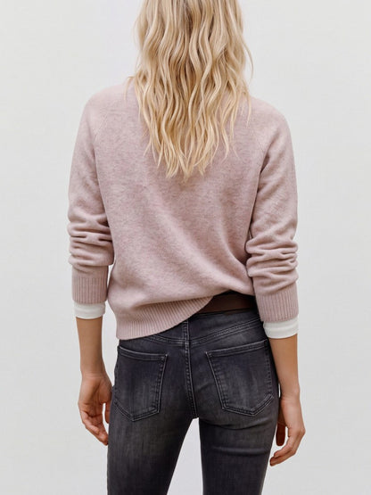 DOFFY PULLOVER IN WOODROSE