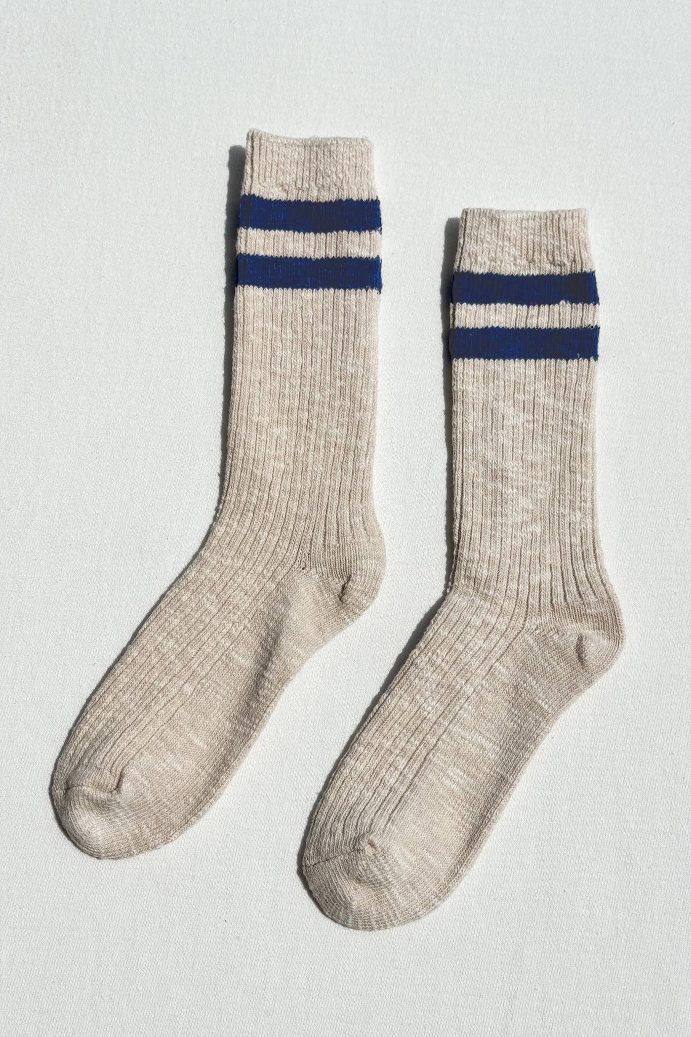Cottage Varsity Socks: Oatmeal Varsity