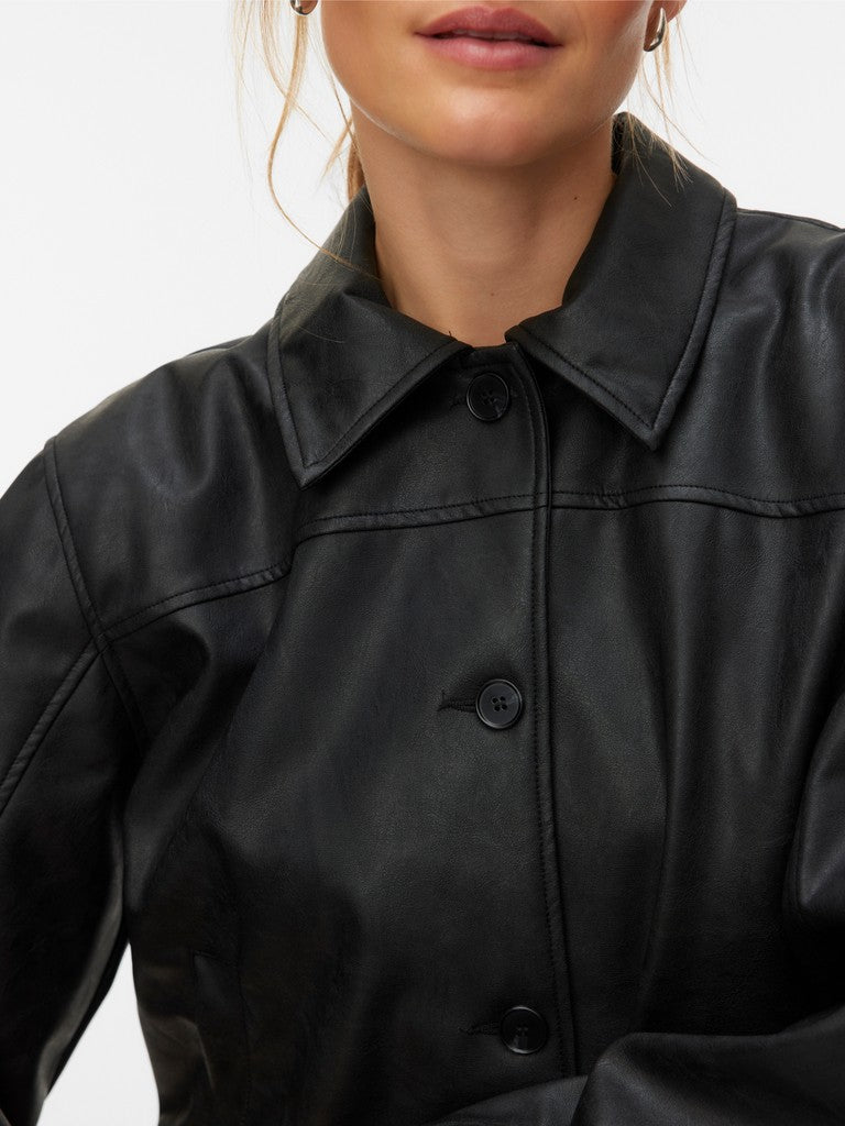 LUANA LEATHER BOMBER
