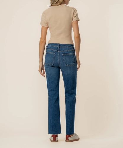 AVERY HIGH RISE STRAIGHT LEG IN FORTUNE WASH