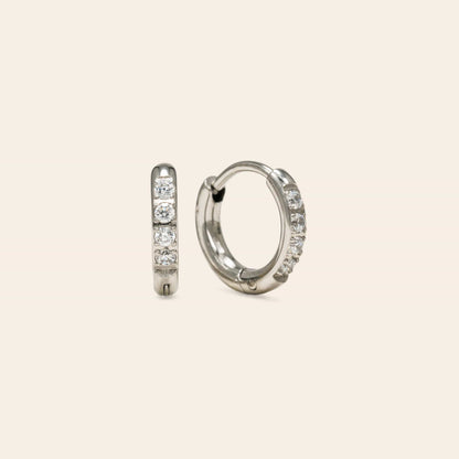 EVIE HOOP EARRINGS - SILVER