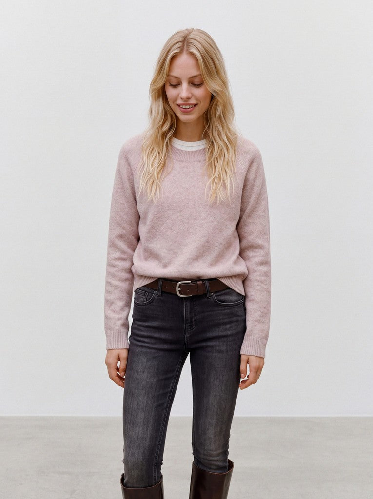 DOFFY PULLOVER IN WOODROSE