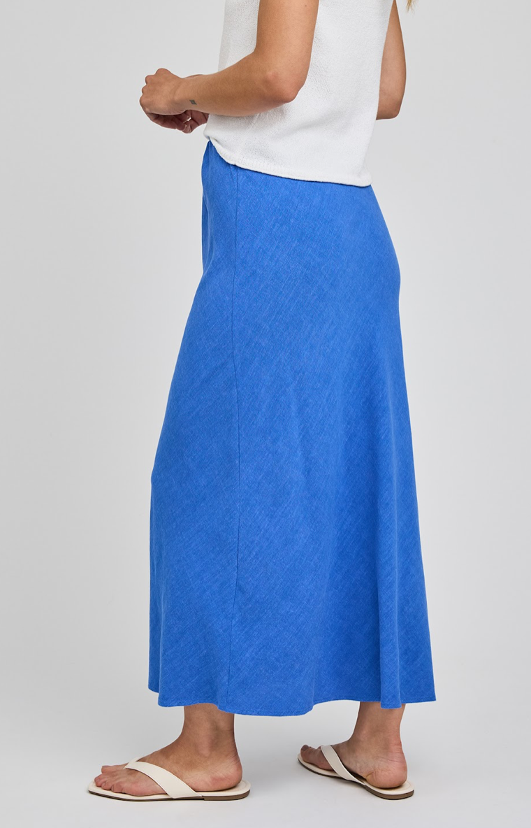 CASSIA LINEN SKIRT IN RIVIERA