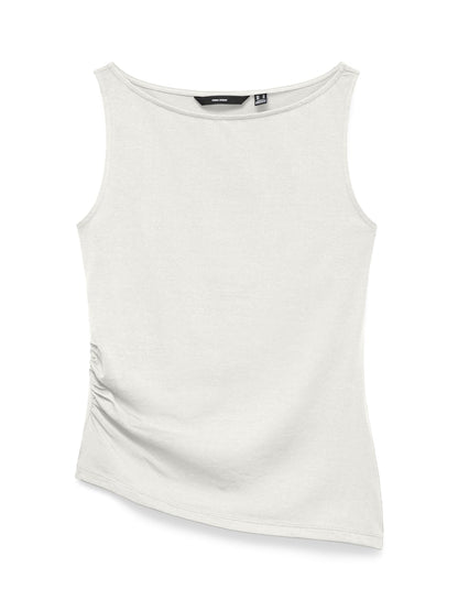KIRA BOATNECK TOP IN SNOW WHITE