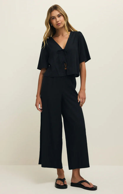 LA BELLE - Linen Tie Top