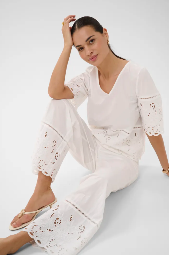 GERTRUDE EYELET PANTS