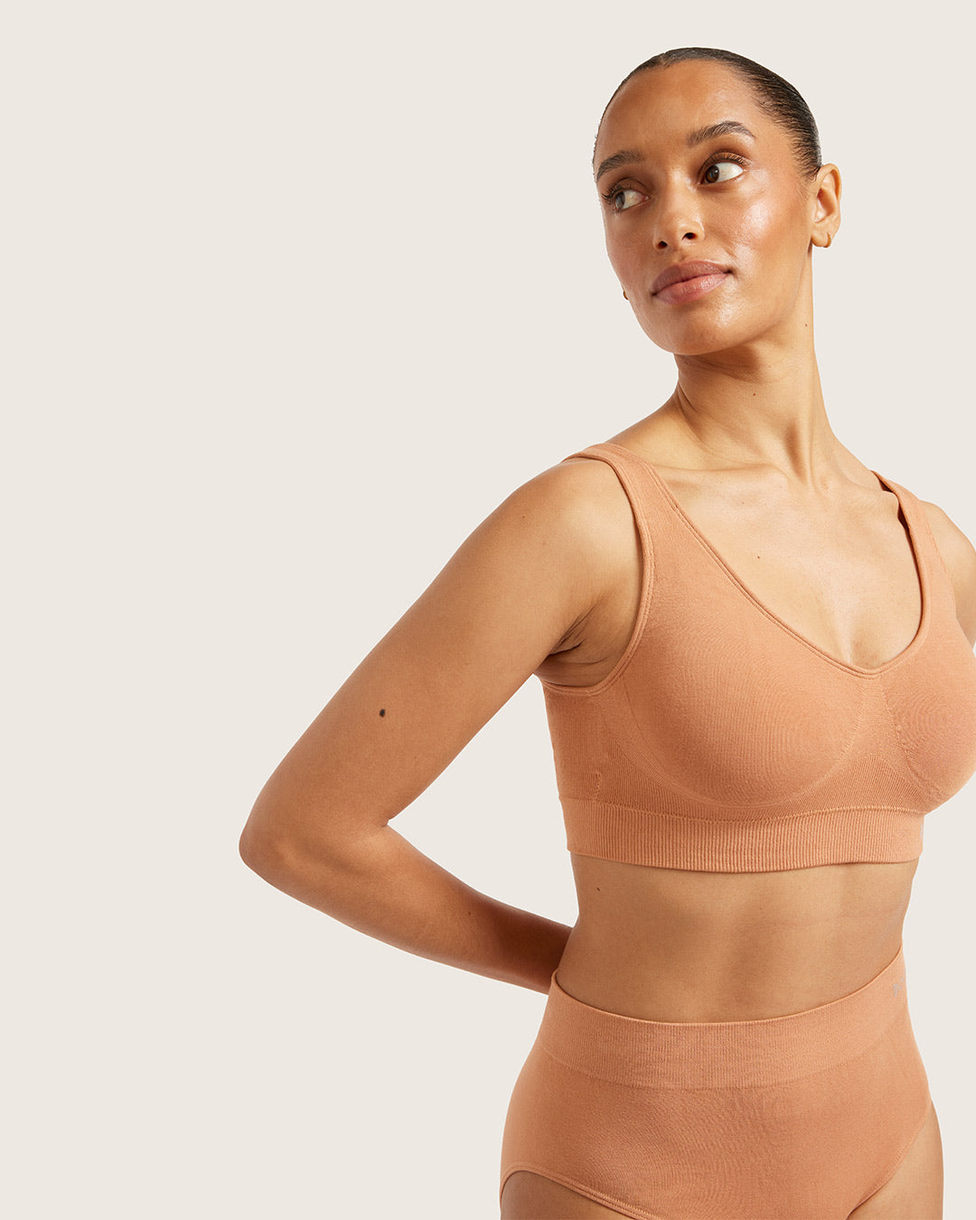 Seamfree Padded  Crop Bra - Cove