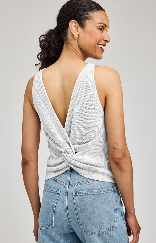 KELSIE KNIT TANK IN WHITE