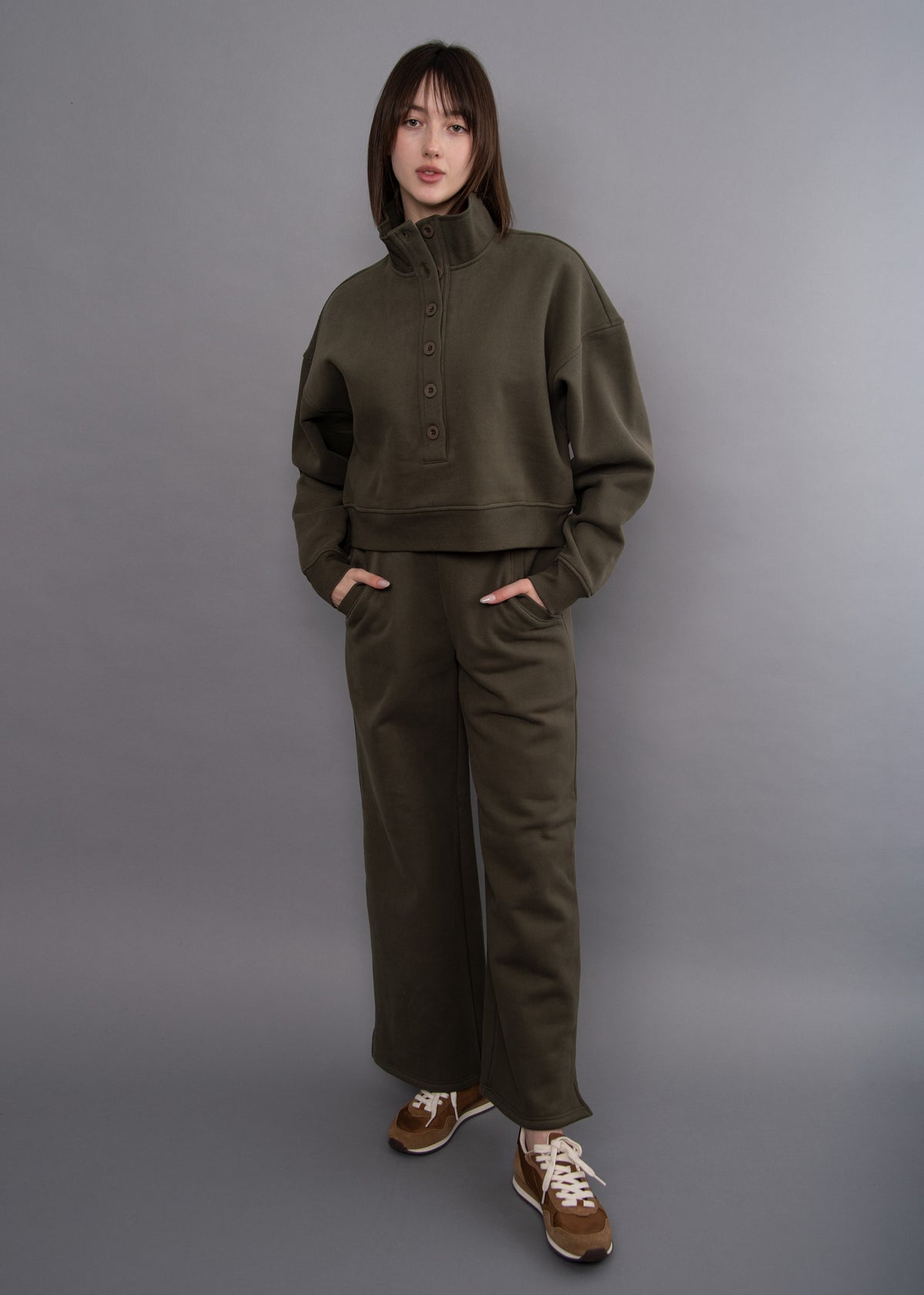 MALTA FLEECE MOCK NECK PULLOVER
