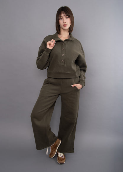 MALTA FLEECE MOCK NECK PULLOVER