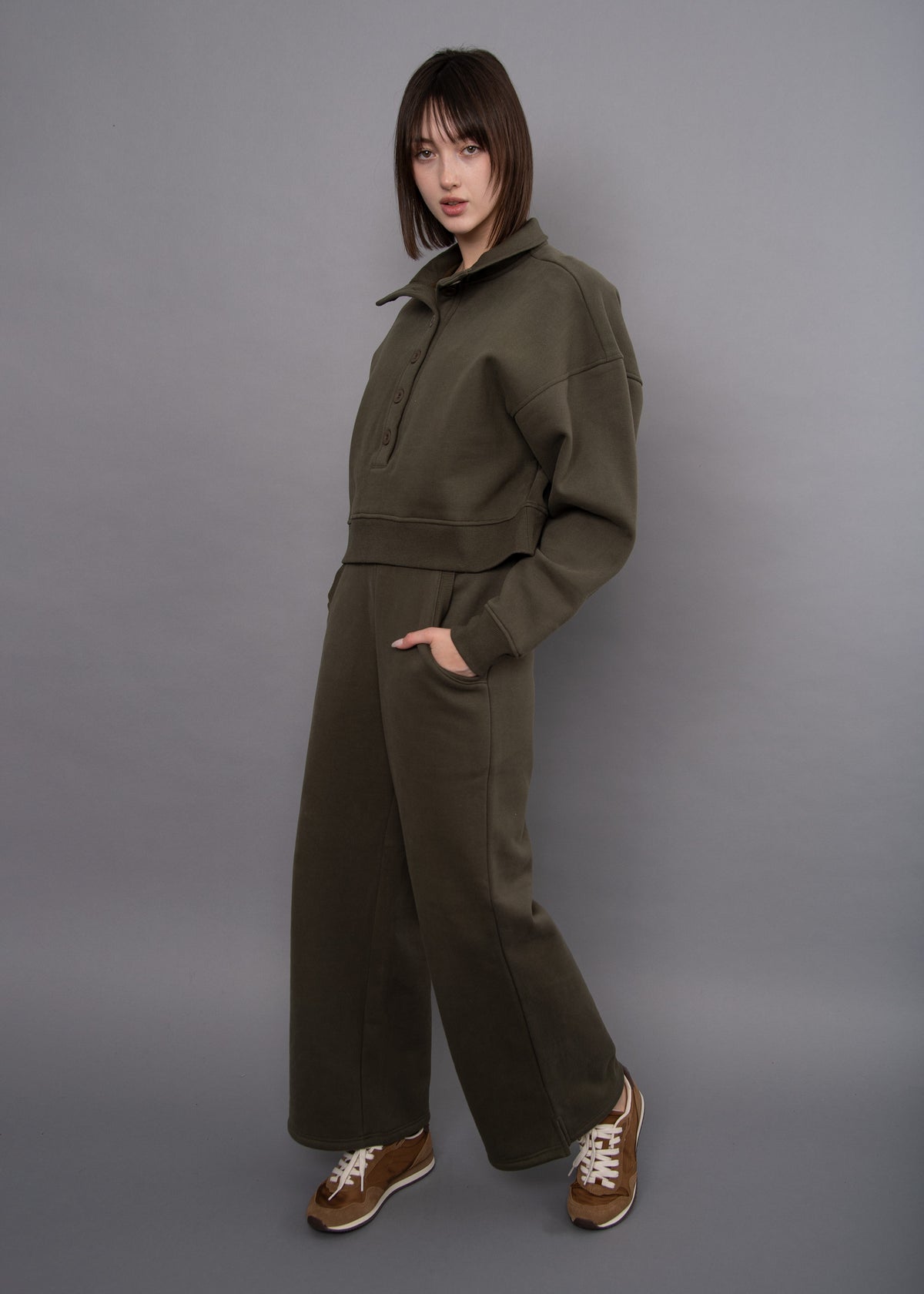 MALTA FLEECE MOCK NECK PULLOVER