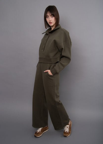 MALTA FLEECE MOCK NECK PULLOVER