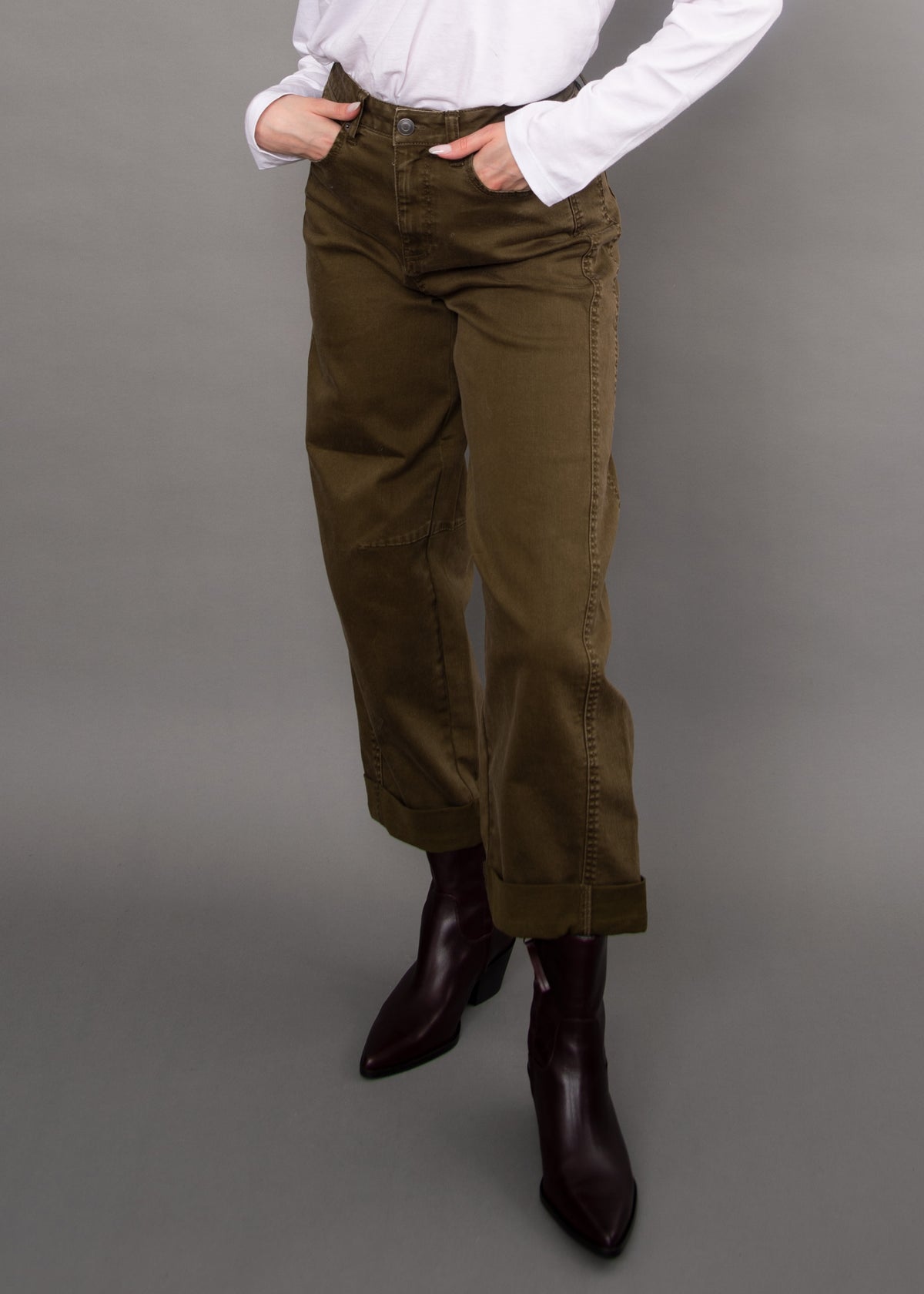 BARNI TWILL BARREL PANT