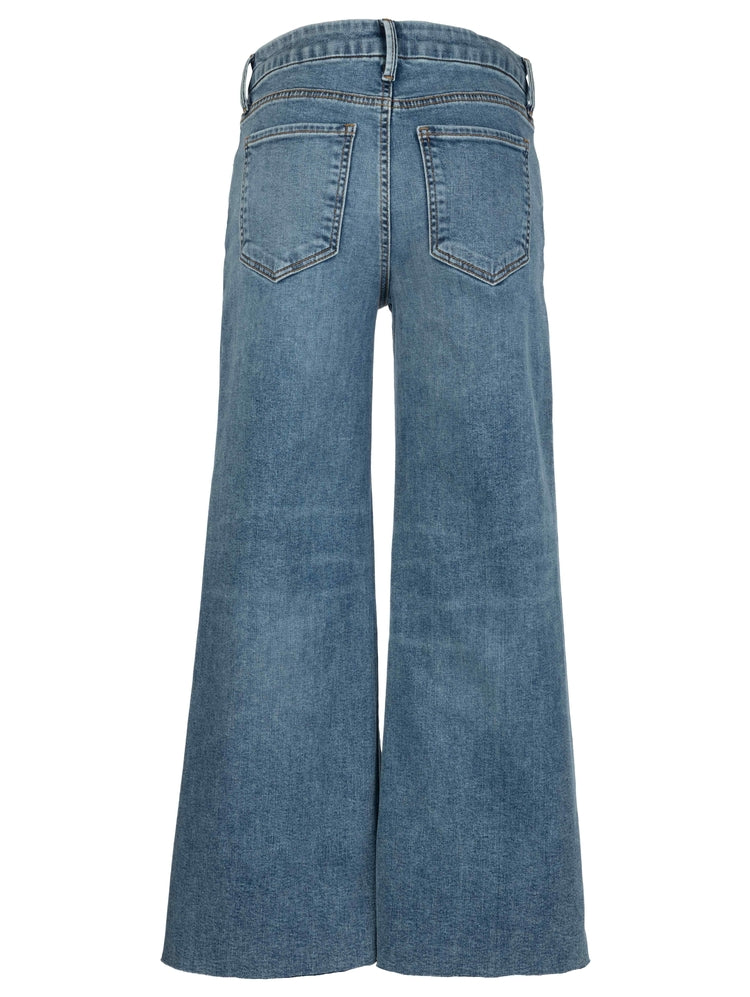 MEG - High Rise Fab AB Wide Leg Raw Hem - Regent