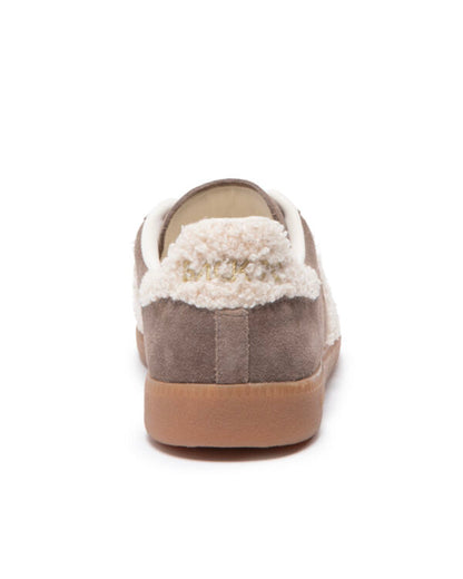 CLOUD BEIGE FUR CHESTNUT SUEDE