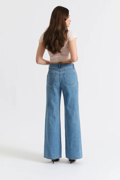 FAR OUT - High Rise Wide Leg in Fated