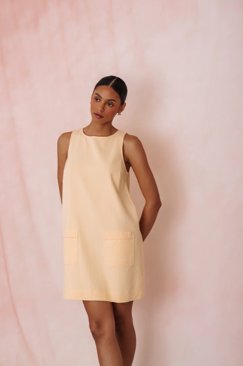 CASEY Shift Dress Cornsilk