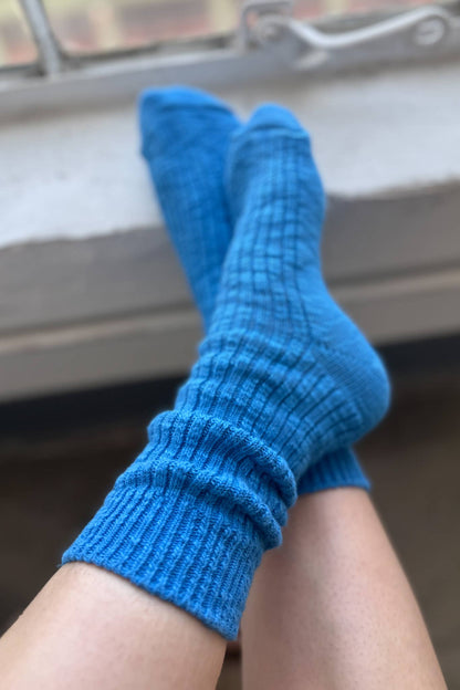 COTTAGE SOCKS: Laguna Blue