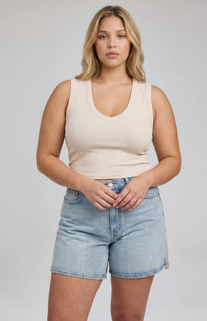 CRAWFORD Tank Top Alabastor