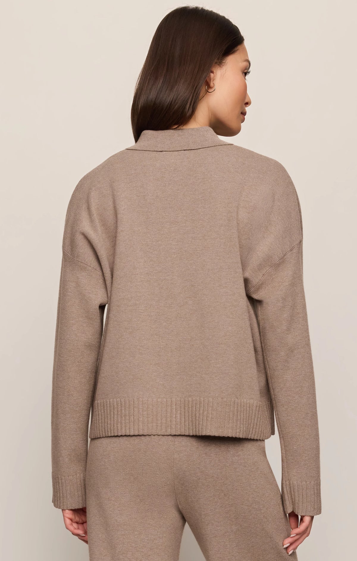 SLOWDOWN SWEATER JACKET IN HEATHER ASH