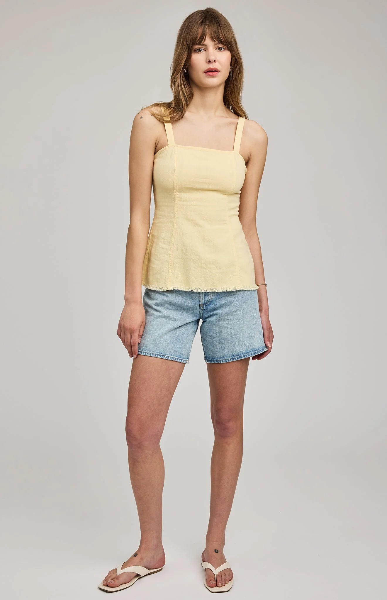 INEZ Tank Top Cornsilk
