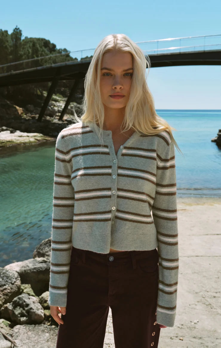 MADINA COZY STRIPE CARDIGAN