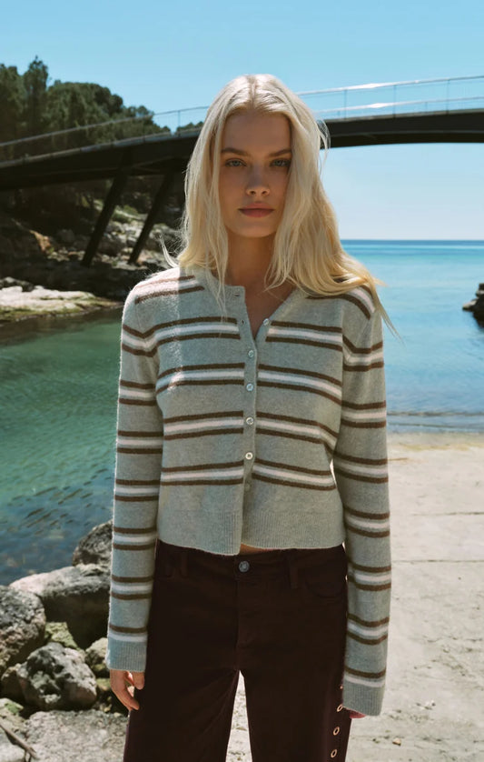 MADINA COZY STRIPE CARDIGAN
