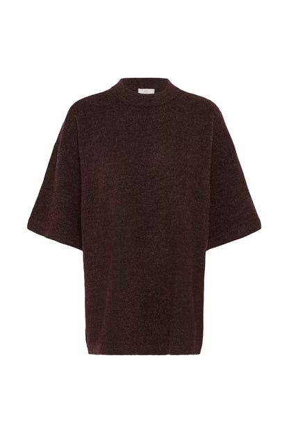 NEIL KNIT PULLOVER IN FUDGE MELANGE