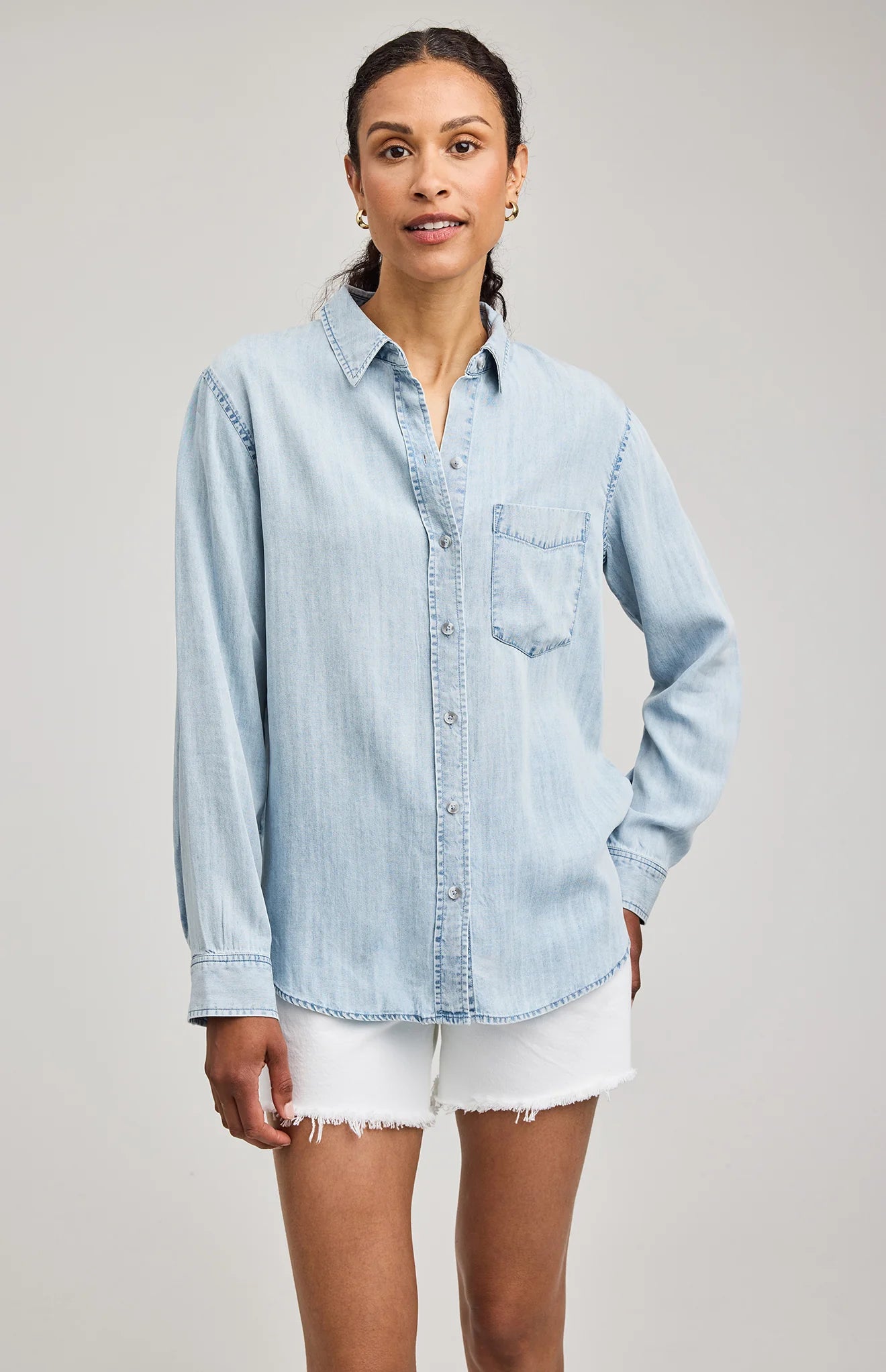 OZZY BUTTON DOWN IN LIGHT BLUE