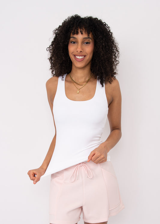 TANITH Second Skin Tank - White