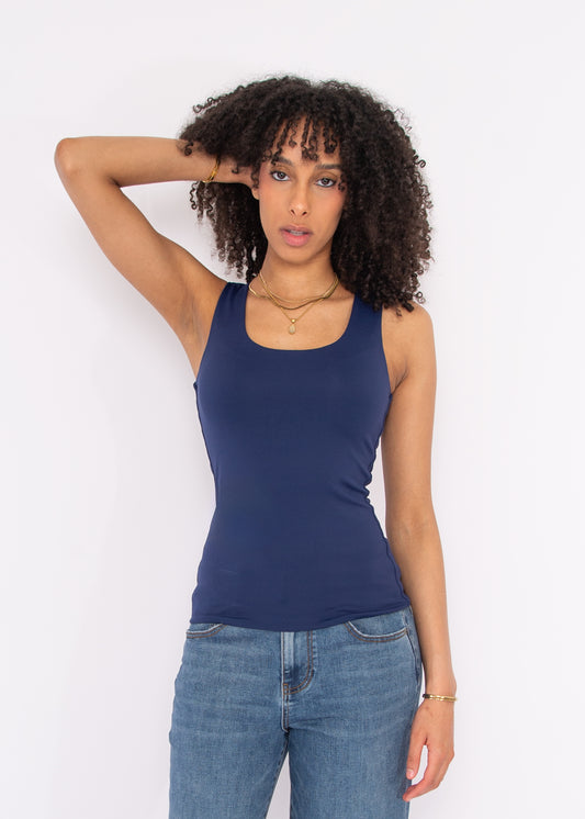 TANITH Second Skin Tank - Navy