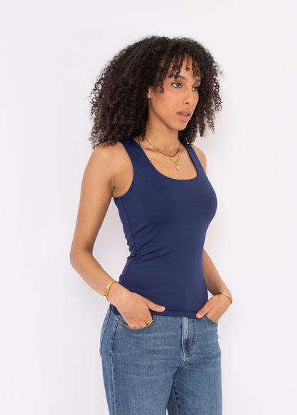 TANITH Second Skin Tank - Navy