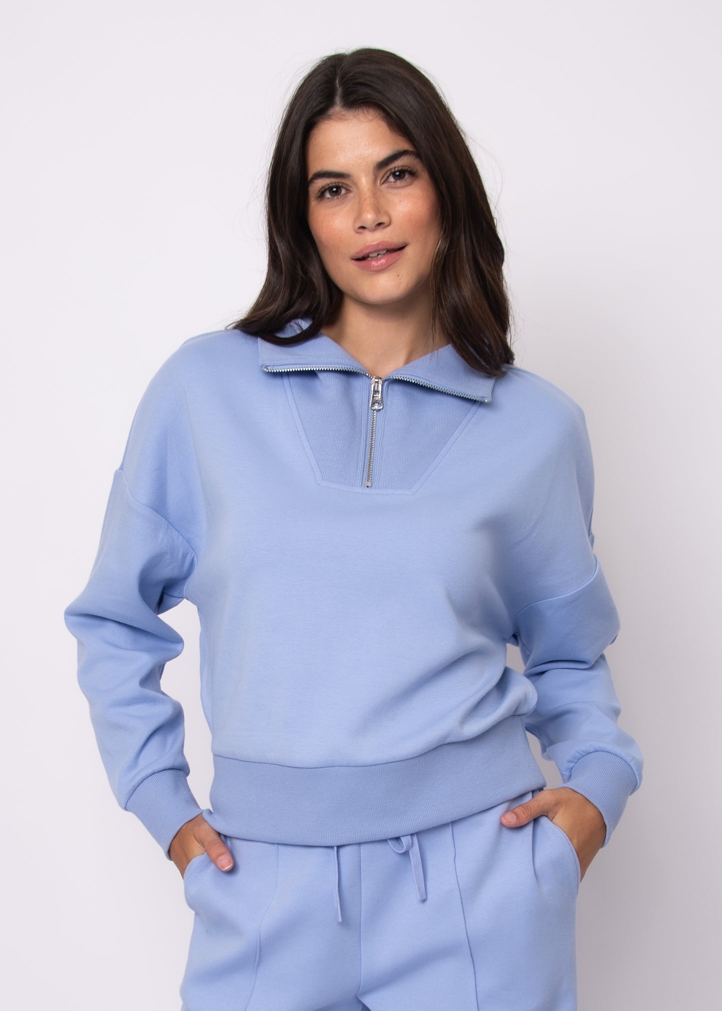 SEANNI - Soft Knit Half Zip Pullover