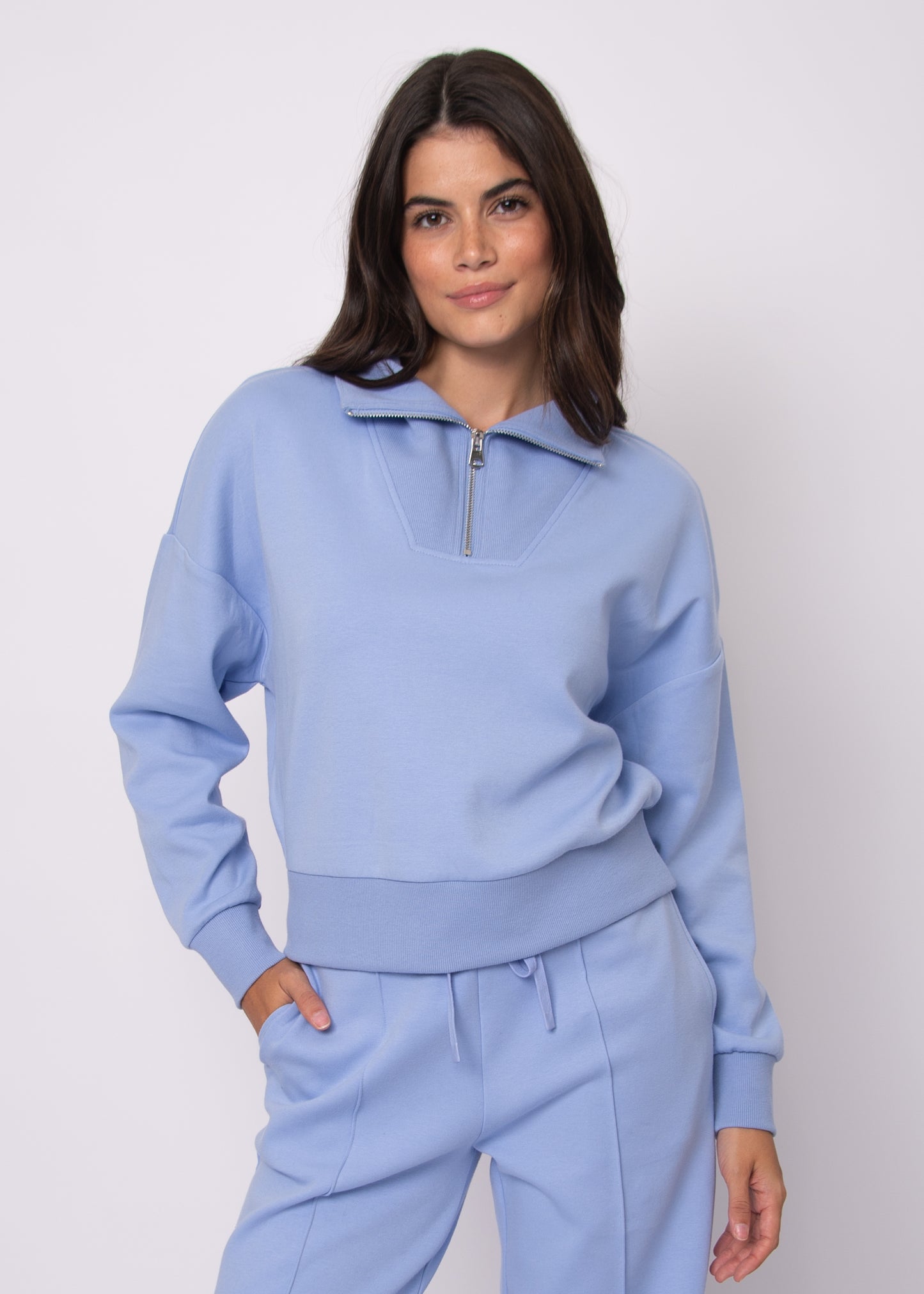 SEANNI - Soft Knit Half Zip Pullover