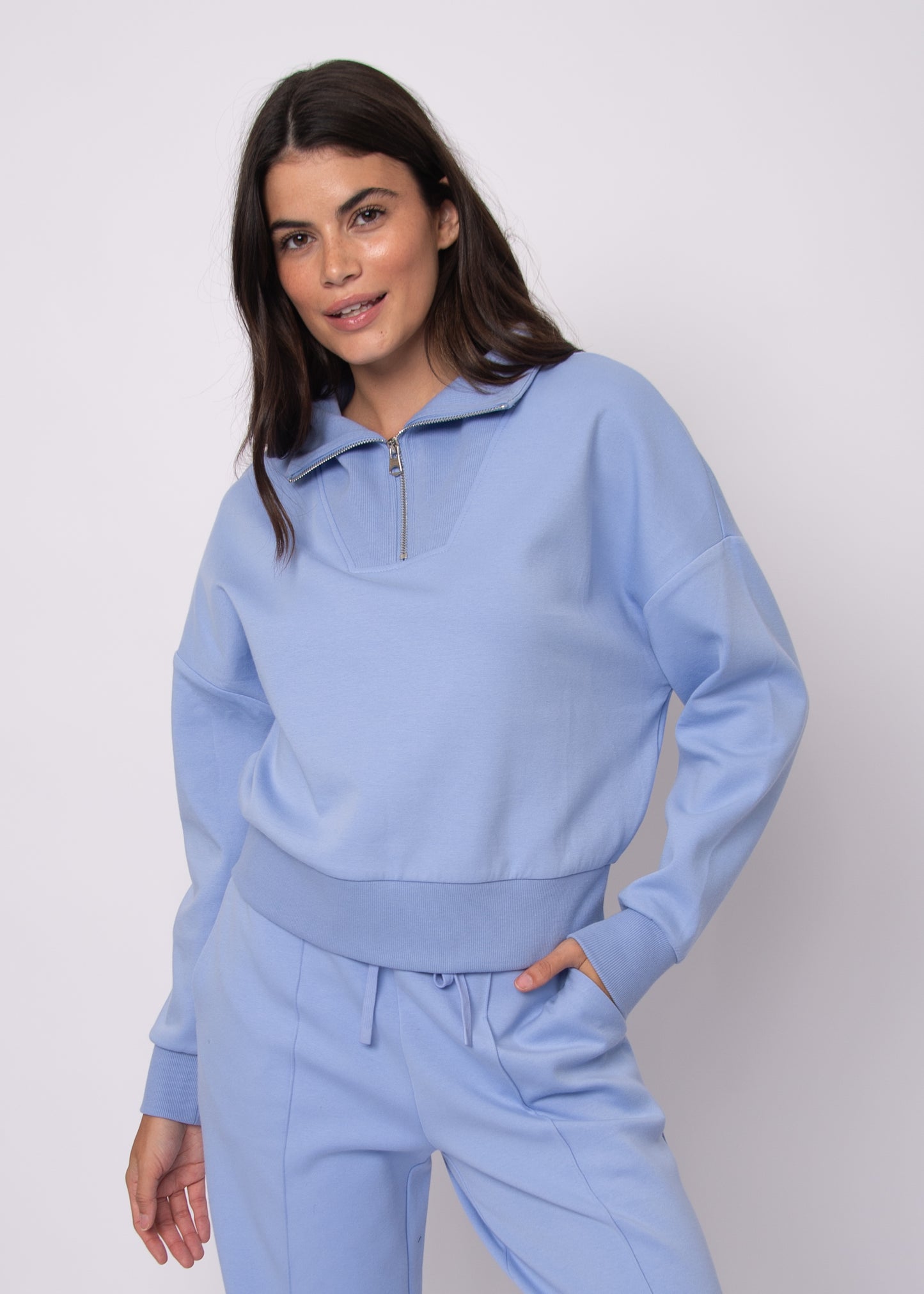 SEANNI - Soft Knit Half Zip Pullover