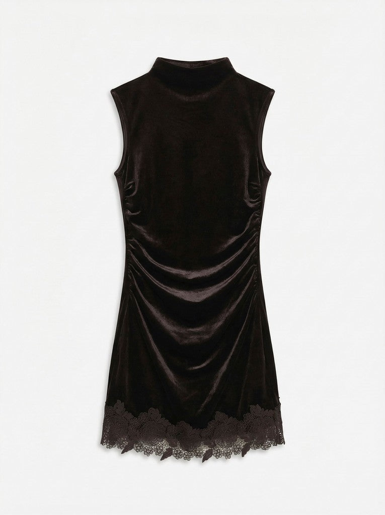 CHLOE MINI VELVET DRESS