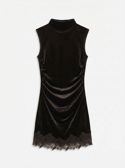 CHLOE MINI VELVET DRESS