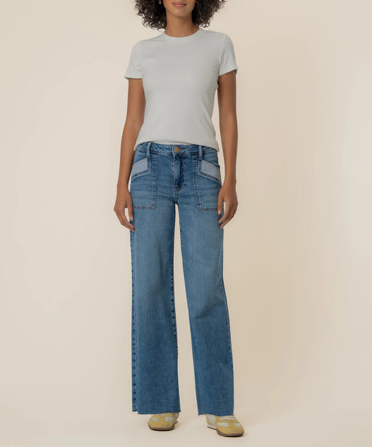 MAYA High Rise Wide Leg in Success