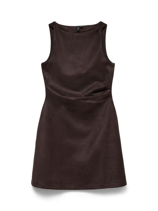BIRKA SHORT DRESS IN CHOCOLATE TORTE
