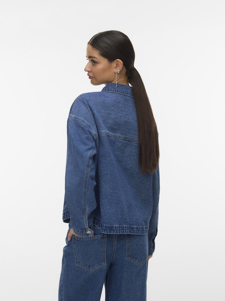 JAMIE - Denim Shacket - Medium Blue Denim