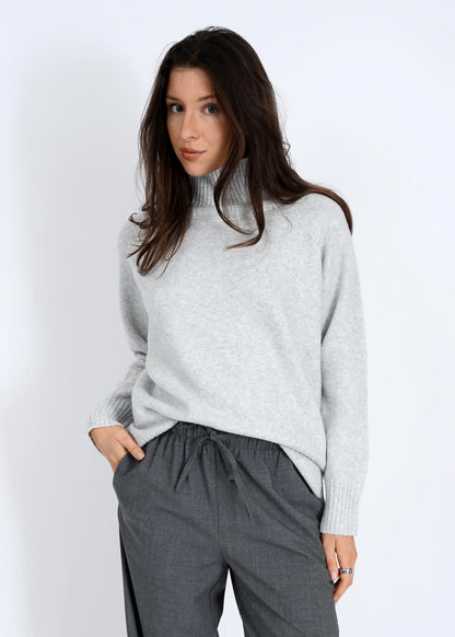 ANTHOUSA - Mock Neck Sweater