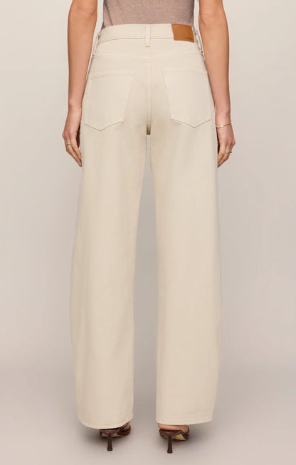 THE SHOW OFF DENIM HIGH-RISE BOWED