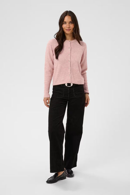 ANIEL KNIT CARDIGAN IN PALE MAUVE