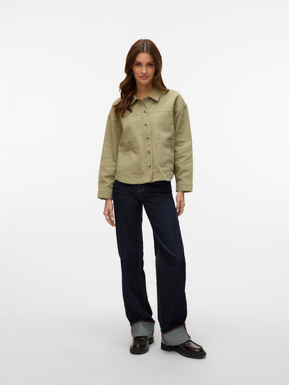 JAMIE - Denim Shacket - Laurel Wreath