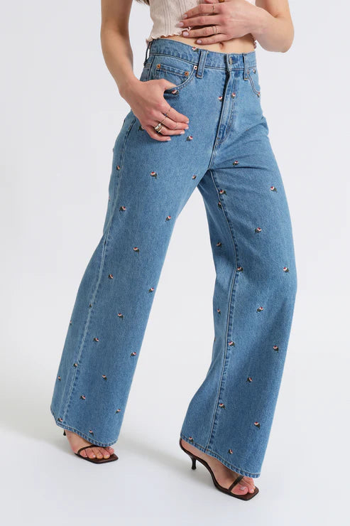 FAR OUT - High Rise Wide Leg in Fated