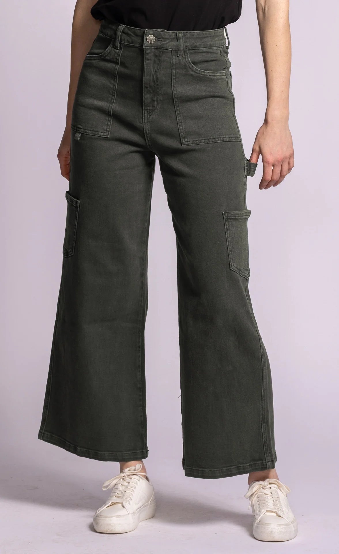 DEVINA PANTS IN FOREST GREEN