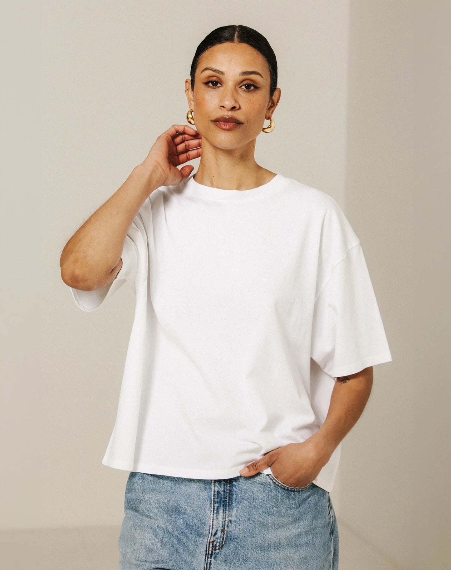 BOXY TEE - WHITE
